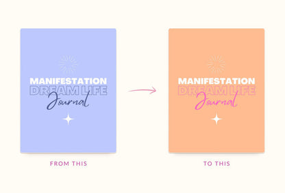 Ladystrategist Cornflower Blue Manifestation Dream Life Book Canva Template Printable and Editable instagram canva templates social media templates etsy free canva templates