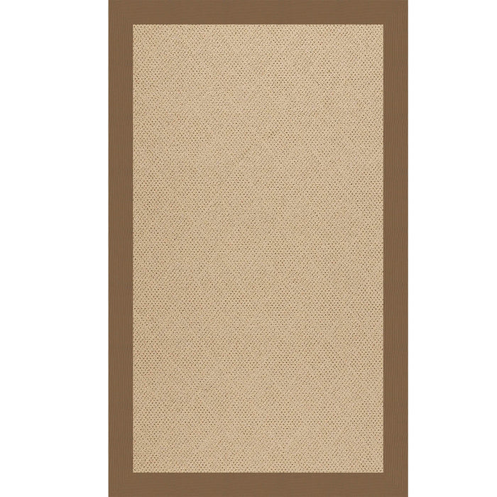 Creative Concepts-Cane Wicker Canvas Cocoa Indoor/Outdoor Bordere Rectangle image