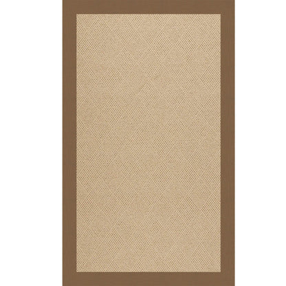 Creative Concepts-Cane Wicker Canvas Cocoa Indoor/Outdoor Bordere Rectangle image