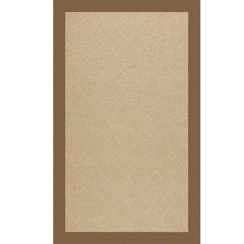 Creative Concepts-Cane Wicker Canvas Cocoa Indoor/Outdoor Bordere Rectangle image