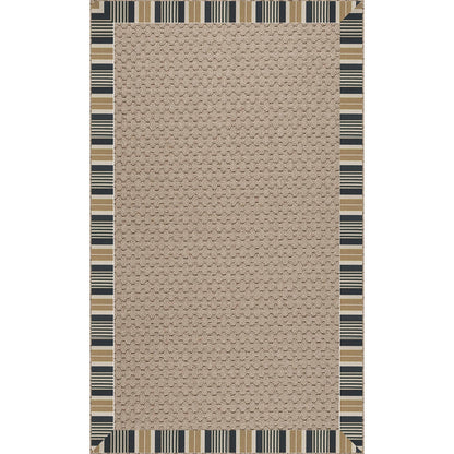 Creative Concepts-Grassy Mtn. Long Hill Ebony Indoor/Outdoor Bordere Rectangle image