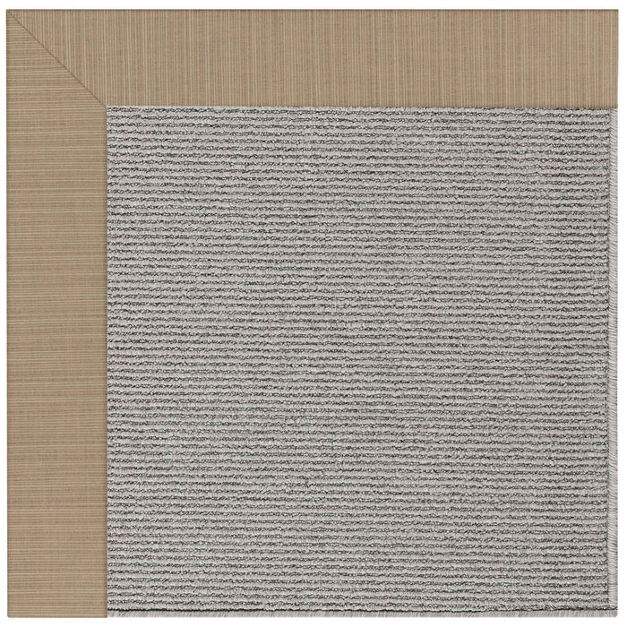 Creative Concepts-Plat Sisal Dupione Sand Indoor/Outdoor Bordere Rectangle Corner image