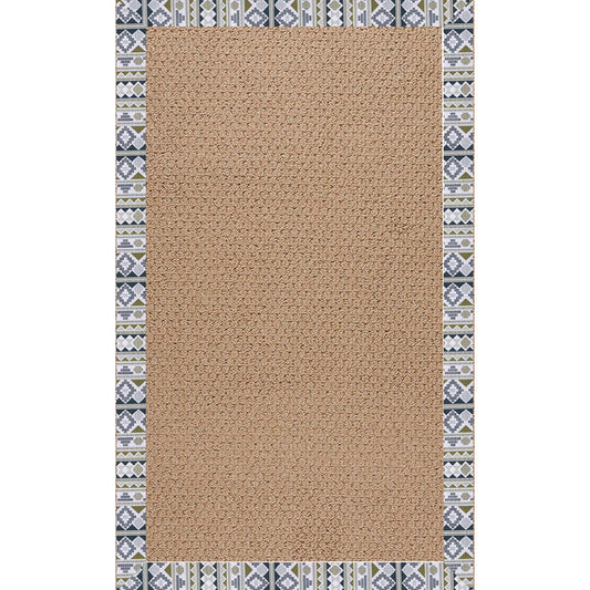 Creative Concepts-Raffia Inca Lime Indoor/Outdoor Bordere Rectangle image