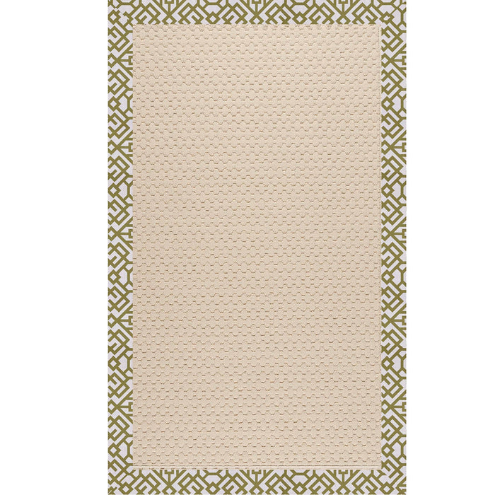 Creative Concepts-Sugar Mtn. Lattice Pesto Indoor/Outdoor Bordere Rectangle image
