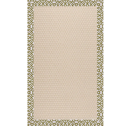 Creative Concepts-Sugar Mtn. Lattice Pesto Indoor/Outdoor Bordere Rectangle image
