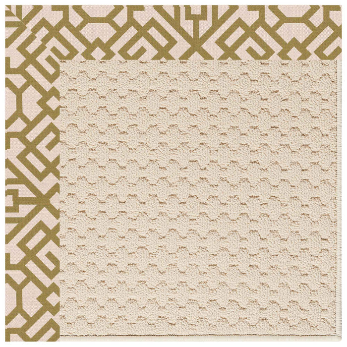 Creative Concepts-Sugar Mtn. Lattice Pesto Indoor/Outdoor Bordere Rectangle image