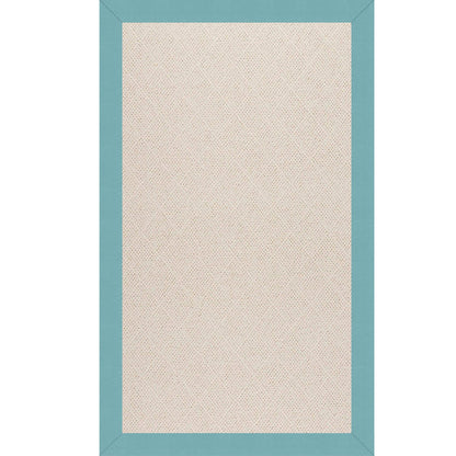 Creative Concepts-White Wicker Canvas Aquatic Indoor/Outdoor Bordere Rectangle image
