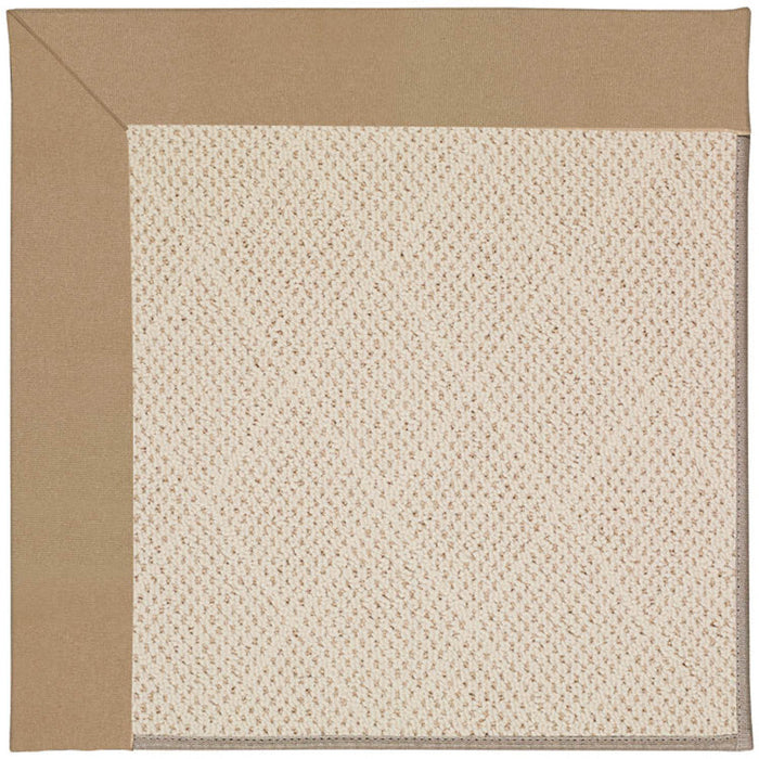 Creative Concepts-White Wicker Canvas Camel Indoor/Outdoor Bordere Octagon image