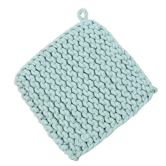 Crocheted Pot Holder BLUE