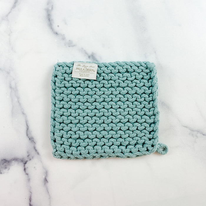 Crocheted Pot Holder BLUE
