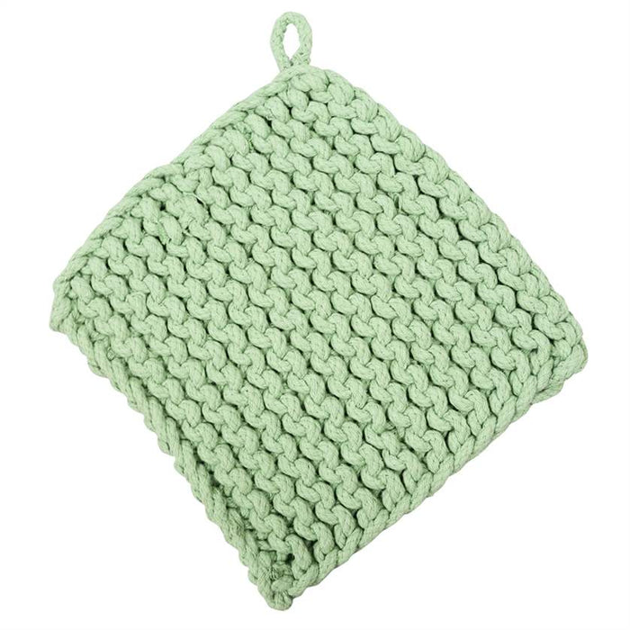 Crocheted Pot Holder GREEN