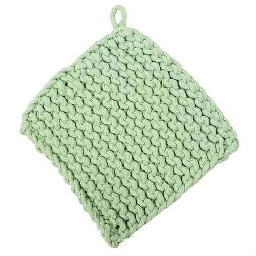 Crocheted Pot Holder GREEN