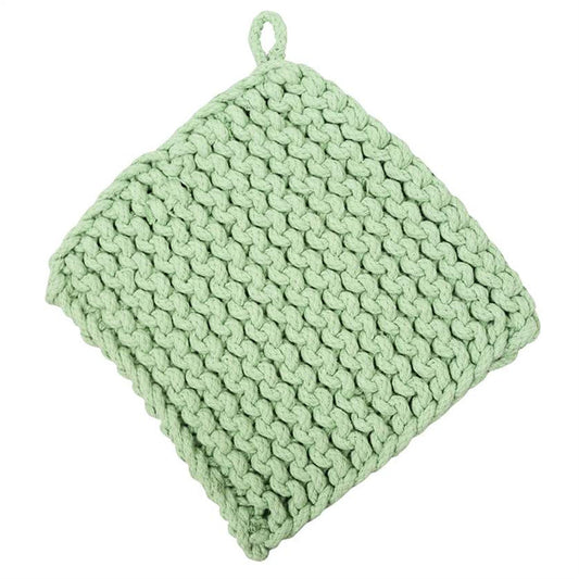 Crocheted Pot Holder GREEN