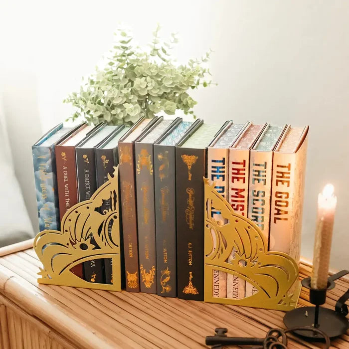 Crown Bookend Set
