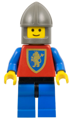 Crusader Lion - Blue Legs with Black Hips, Dark Gray Chin-Guard