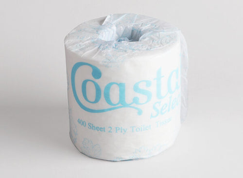 CTN Coastal 2ply Virgin Toilet Tissue 400 sheet x 48 rolls