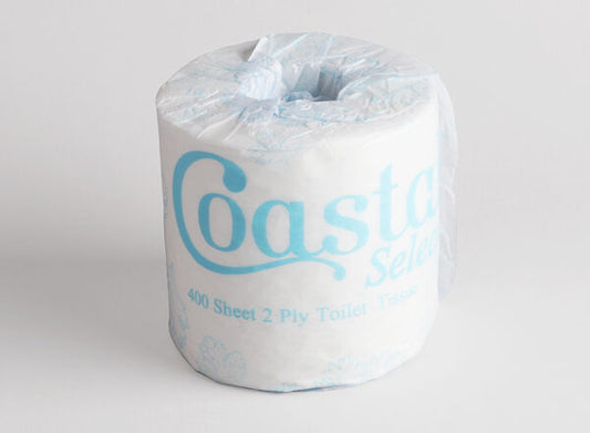 CTN Coastal 2ply Virgin Toilet Tissue 400 sheet x 48 rolls
