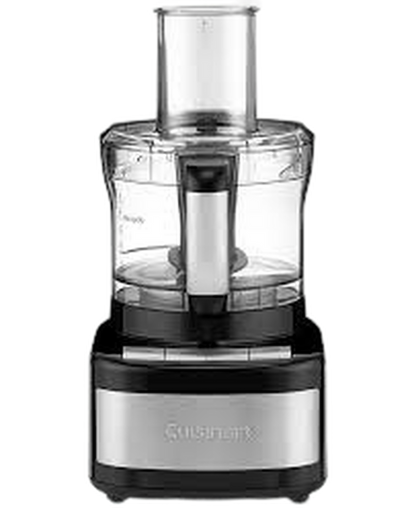 Manufacturer catalog image of the Cuisinart CFP-8BK 8-cup food processor in black stainless.