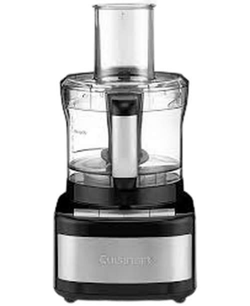 Manufacturer catalog image of the Cuisinart CFP-8BK 8-cup food processor in black stainless.