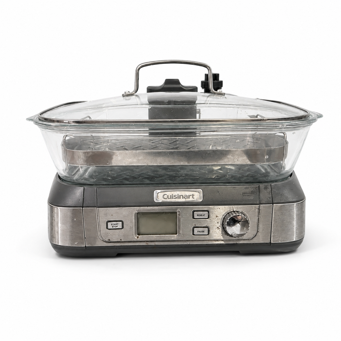 Cuisinart STM-1000FR CookFresh digital glass steamer professionally isolated on white
