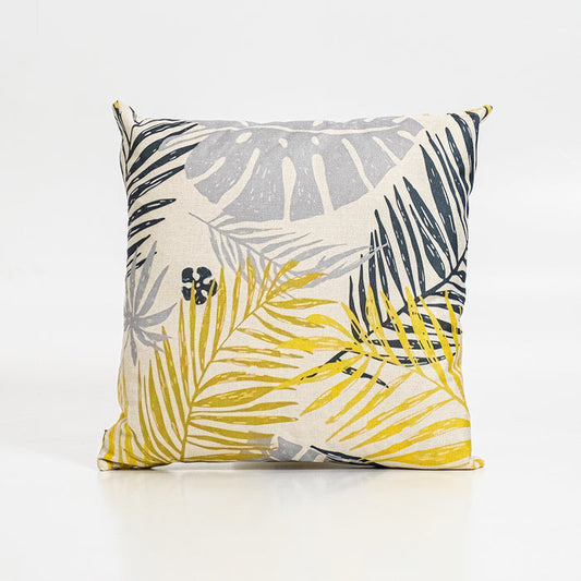 Cushion Cover Yellow Fern - Square