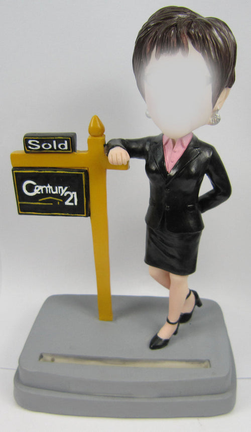 Custom Female Realtor Bobblehead #1 - National Bobblehead HOF Store