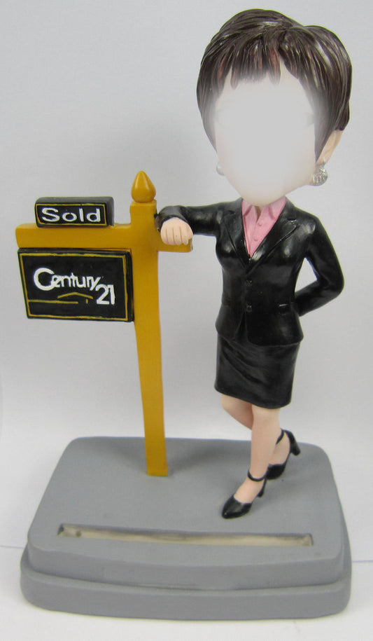 Custom Female Realtor Bobblehead #1 - National Bobblehead HOF Store