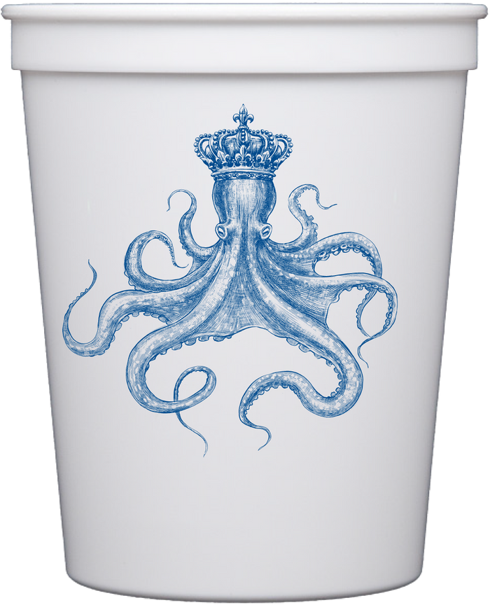 Customizable Royal Octopus 16oz Cups