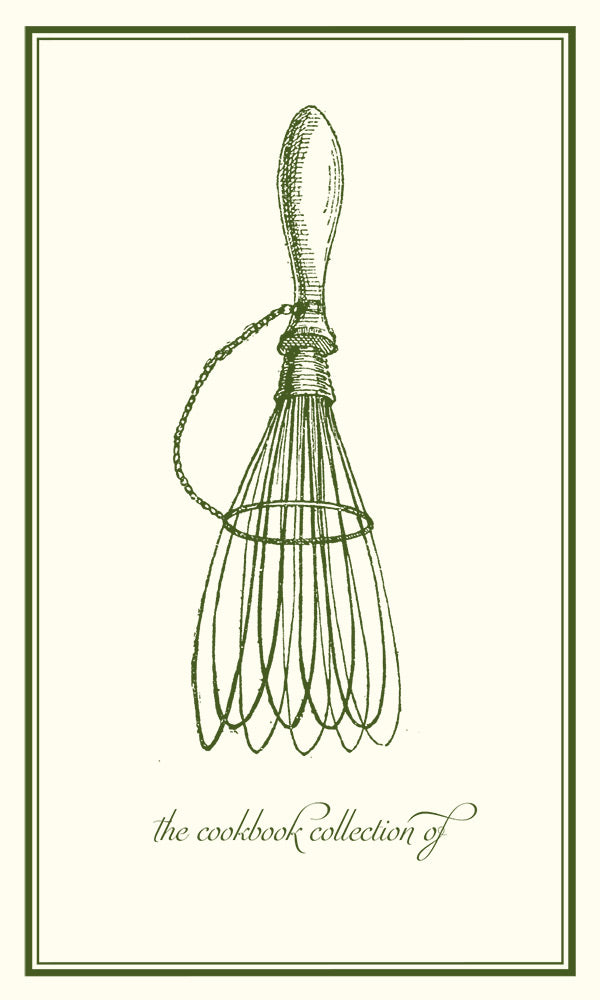 Customizable 'The Cookbook Collection of' Bookplate