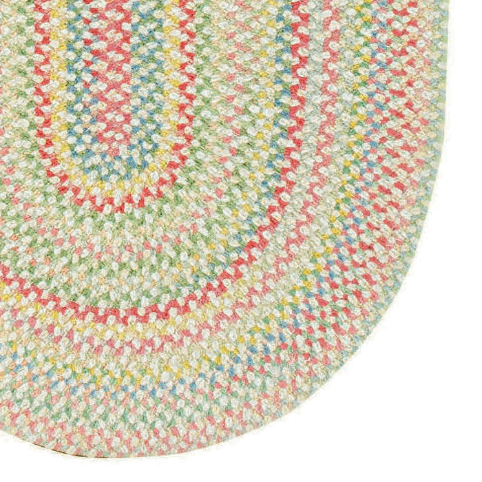 Cutting Garden Lily Braided Rug Oval image