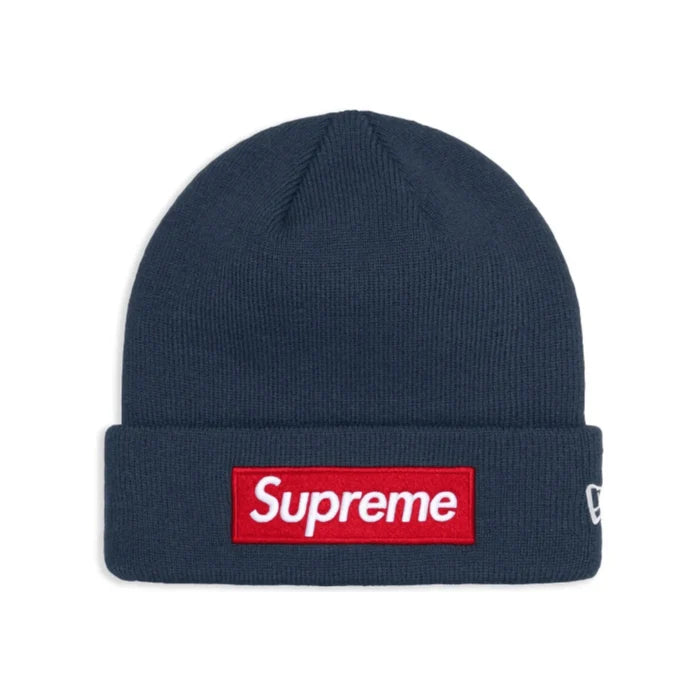 Czapka Supreme New Era Box Logo Beanie Navy SUPREME Czapki
