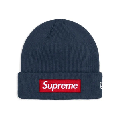 Czapka Supreme New Era Box Logo Beanie Navy SUPREME Czapki
