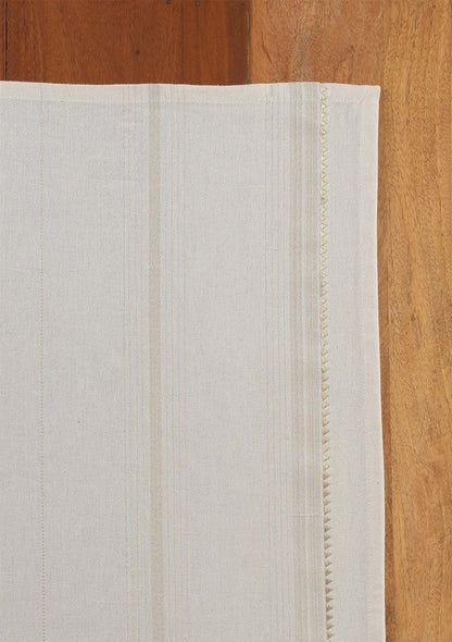 Daaram Beige Woven 100% Cotton Printed Table Cloth