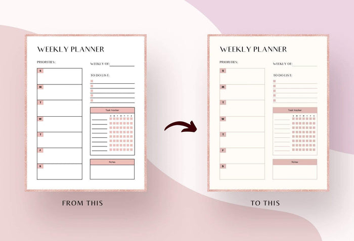 Ladystrategist Daily and Weekly Planners and Overview Printable + Editable Canva Planner Template instagram canva templates social media templates etsy free canva templates