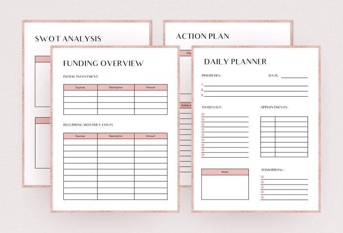 Ladystrategist Daily and Weekly Planners and Overview Printable + Editable Canva Planner Template instagram canva templates social media templates etsy free canva templates