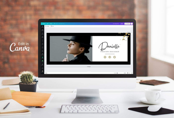 Ladystrategist Danielle Facebook Cover Canva Template instagram canva templates social media templates etsy free canva templates