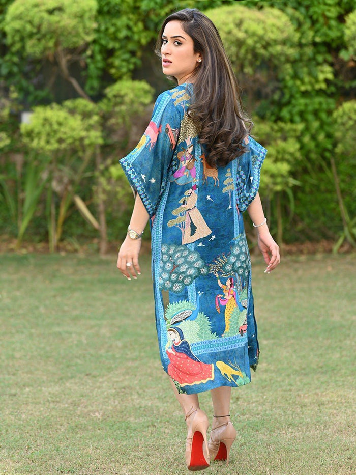 Darbar Blue Kaftan Pant