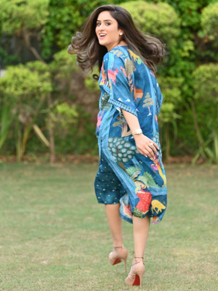 Darbar Blue Kaftan Pant