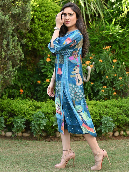 Darbar Blue Kaftan Pant