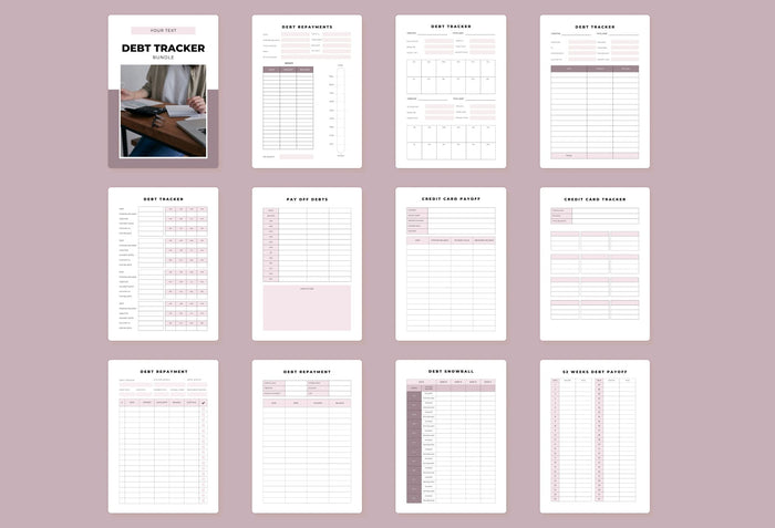 Ladystrategist Debt Trackers Canva Template instagram canva templates social media templates etsy free canva templates