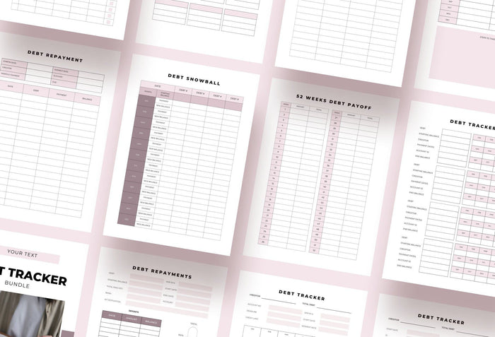 Ladystrategist Debt Trackers Canva Template instagram canva templates social media templates etsy free canva templates