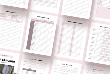 Ladystrategist Debt Trackers Canva Template instagram canva templates social media templates etsy free canva templates