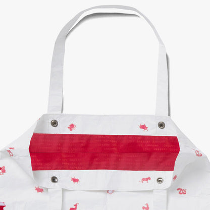Del Mar Packable Tote Small - Tyvek - White Zodiac