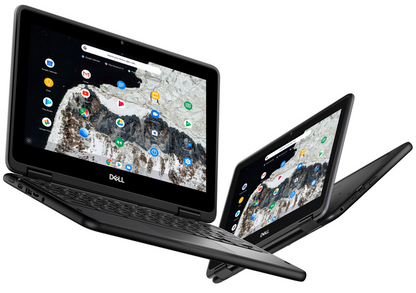 Dell 3100 2-in-1 11.6-inch Touchscreen Chromebook - Intel N4020 4GB RAM 32GB SSD Webcam ChromeOS AUE June 2029 - Coretek Computers