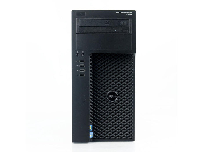 Dell Precision T1650 Workstation - Intel Xeon E3-1240 v2 3.4Ghz Quad, 8GB RAM, 120GB SSD + 500GB HDD, DVD-RW, Win 10 Pro, Keyboard/Mouse - Coretek Computers