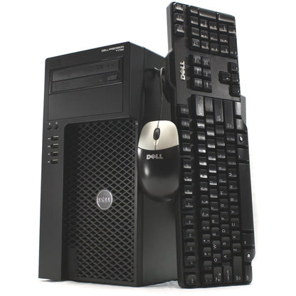 Dell Precision T1700 WorkStation - Intel Core i7-4790 Quad (upto 4.0GHz), 8GB RAM, 256GB SSD, Nvidia Quadro K2200 4GB, Win 10 Pro, Keyboard & Mouse - Coretek Computers