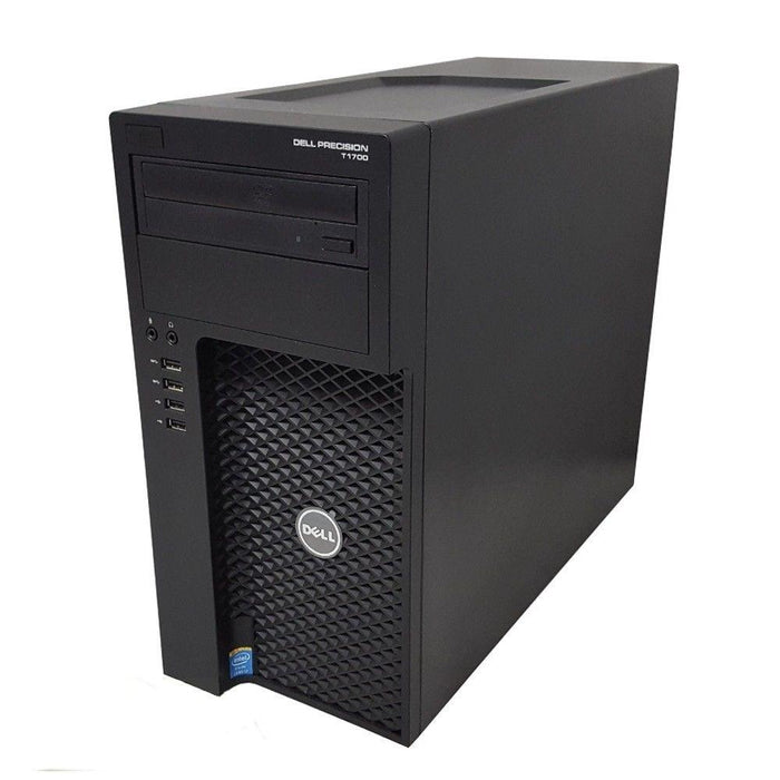 Dell Precision T1700 WorkStation - Intel Core i7-4790 Quad (upto 4.0GHz), 8GB RAM, 256GB SSD, Nvidia Quadro K2200 4GB, Win 10 Pro, Keyboard & Mouse - Coretek Computers