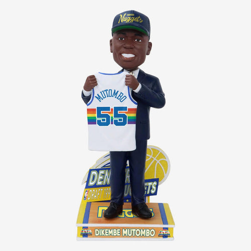 Dikembe Mutombo Denver Nuggets 1991 Draft Pick NBA Bobblehead