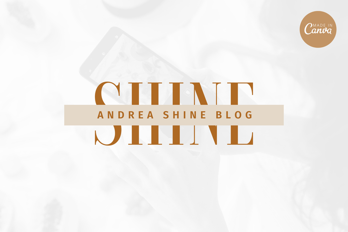Ladystrategist Shop DIY Andrea Blogger Brand Logo Canva Template instagram canva templates social media templates etsy free canva templates