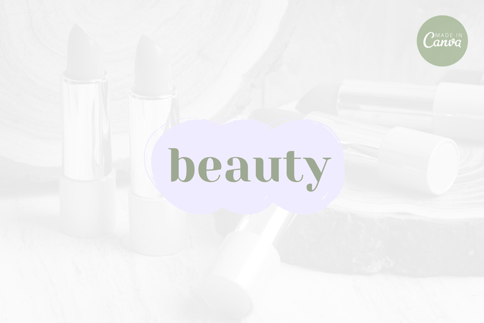 Ladystrategist Shop DIY Beauty Brand Logo Canva Template instagram canva templates social media templates etsy free canva templates